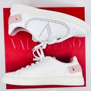 VALENTINO Garavani Rockstud Backneck Pink Sneakers BNWT